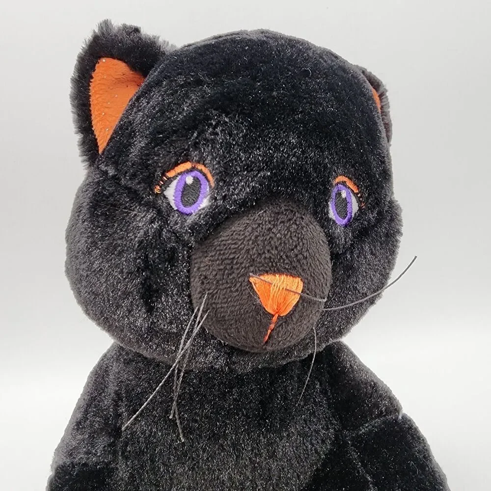 Build A Bear Lucky Black Cat Plush 12